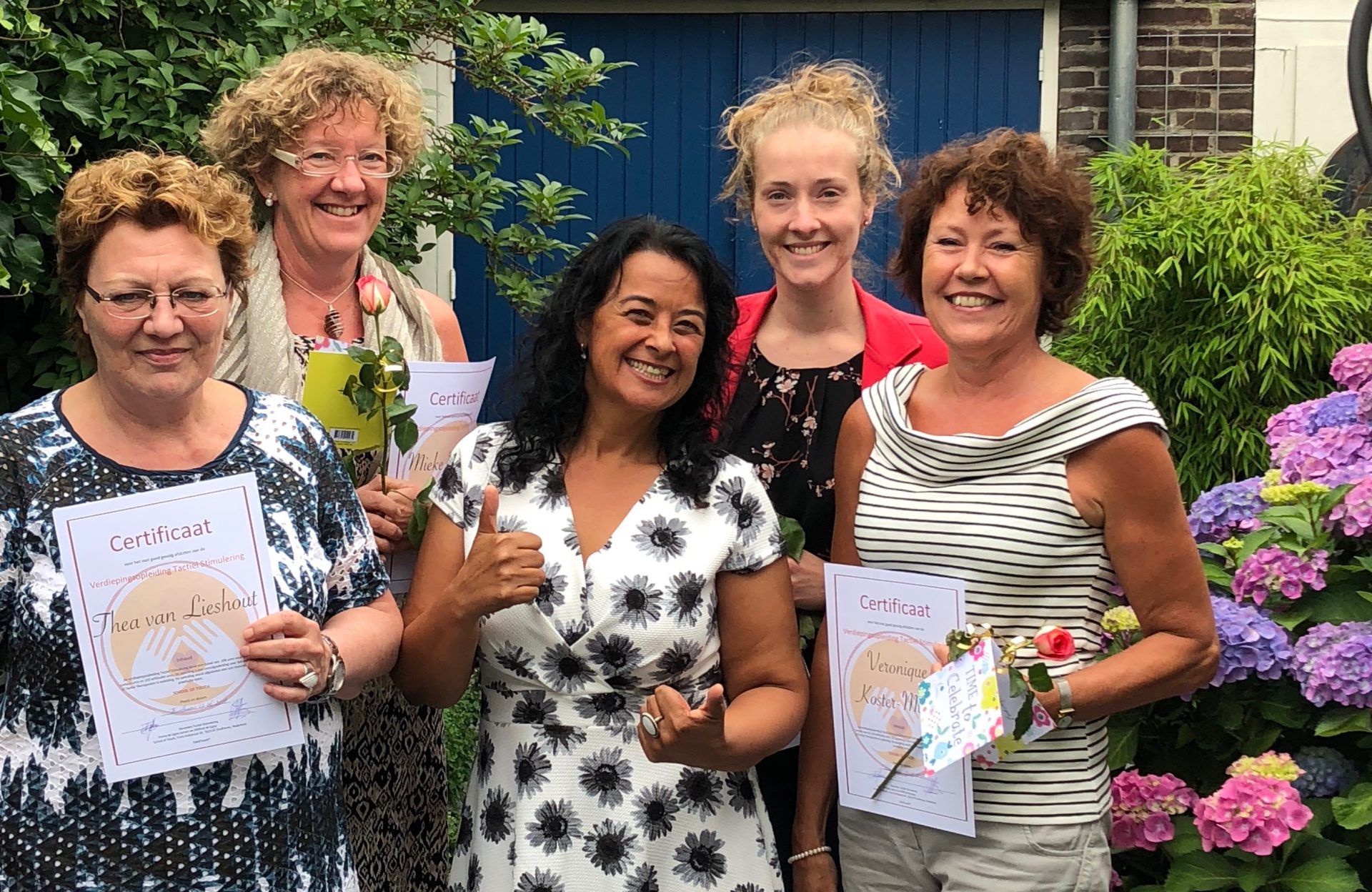 Geslaagd voor de Verdiepingsopleiding Tactiel Stimulering